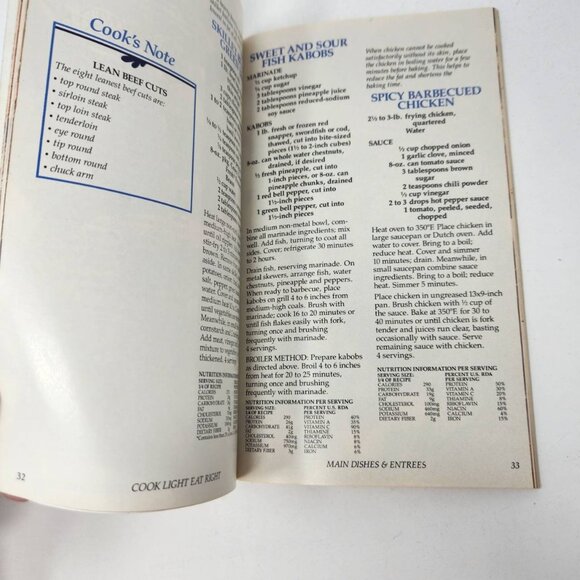 Pillsbury Classic Cookbooks Cook Light Eat Right Recipes - Picture 9 of 11